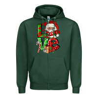 Sports Green love gnomes Zipper Hoodie - FaDigitalArtStudio