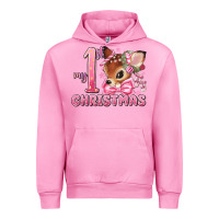 Fuchsia Pink my first christmas pink reindeer Urban Hoodie - MaliasSmallBusiness