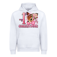 White my first christmas pink reindeer Urban Hoodie - MaliasSmallBusiness