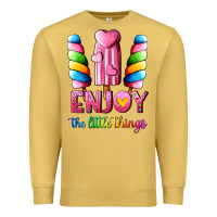 Antique Gold enjoy the little things Premium Sweatshirt - AdoDesignShop