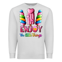Dove Grey enjoy the little things Premium Sweatshirt - AdoDesignShop
