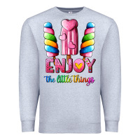 Heather Grey enjoy the little things Premium Sweatshirt - AdoDesignShop