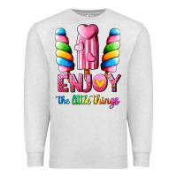 Oatmeal Heather enjoy the little things Premium Sweatshirt - AdoDesignShop