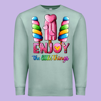 Enjoy The Little Things Premium Sweatshirt Designed By Adodesignshop