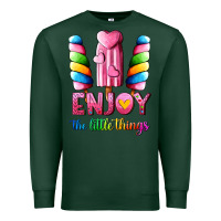 Sports Green enjoy the little things Premium Sweatshirt - AdoDesignShop