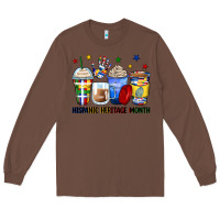 Chestnut hispanic heritage month coffee cups Long Sleeve Tee - Zillion Design Studio
