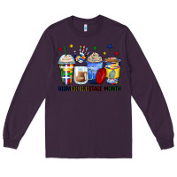 Plum hispanic heritage month coffee cups Long Sleeve Tee - Zillion Design Studio