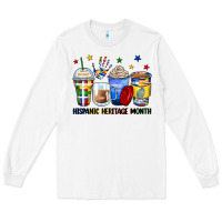 White hispanic heritage month coffee cups Long Sleeve Tee - Zillion Design Studio