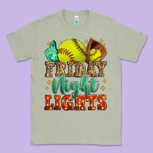 Friday Night Lights Softball Classic Tee Designed By Zillion Design Studio