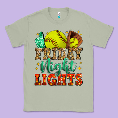 Friday Night Lights Softball Classic Tee Designed By Zillion Design Studio