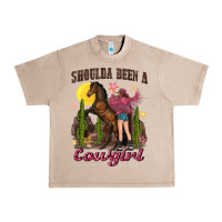 French Oak shoulda been a cowgirl bucking horse Urban Heavy Tee - texasbilliewilder