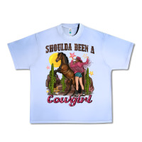 Grape Ice shoulda been a cowgirl bucking horse Urban Heavy Tee - texasbilliewilder