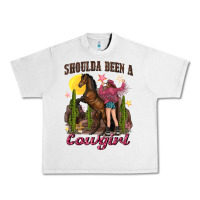 Lunar Rock shoulda been a cowgirl bucking horse Urban Heavy Tee - texasbilliewilder