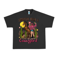 Pigment Black shoulda been a cowgirl bucking horse Urban Heavy Tee - texasbilliewilder