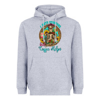 Heather Grey i hate everyone but coffee helps western skeleton coffee sunflowers Heavyweight Hoodie - Artiststas