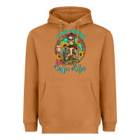 Meerkat i hate everyone but coffee helps western skeleton coffee sunflowers Heavyweight Hoodie - Artiststas