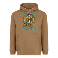Toasted Coconut i hate everyone but coffee helps western skeleton coffee sunflowers Heavyweight Hoodie - Artiststas