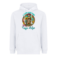 White i hate everyone but coffee helps western skeleton coffee sunflowers Heavyweight Hoodie - Artiststas