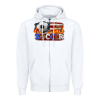 White western american flag soccer Zipper Hoodie - HRA Design Shop