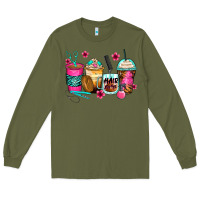 Army Green hairstylist coffee cups Long Sleeve Tee - Zillion Design Studio