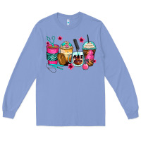 Colony Blue hairstylist coffee cups Long Sleeve Tee - Zillion Design Studio