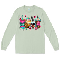 Matcha hairstylist coffee cups Long Sleeve Tee - Zillion Design Studio