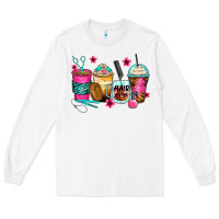 Hairstylist Coffee Cups Long Sleeve Tee | Teevron
