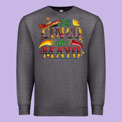 Cinco De Mayo With Pepper And Sombrero Premium Sweatshirt Designed By Artiststas