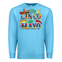 Ocean Blue cinco de mayo with pepper and sombrero Premium Sweatshirt - Artiststas