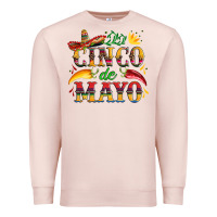 Pale Pink cinco de mayo with pepper and sombrero Premium Sweatshirt - Artiststas