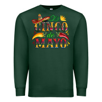 Sports Green cinco de mayo with pepper and sombrero Premium Sweatshirt - Artiststas
