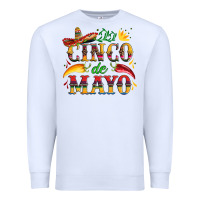 White cinco de mayo with pepper and sombrero Premium Sweatshirt - Artiststas
