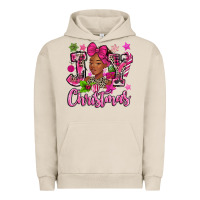 Pigment French Oak pink christmas joy black woman Urban Hoodie - MaliasSmallBusiness