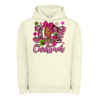 Pigment Pistachio pink christmas joy black woman Urban Hoodie - MaliasSmallBusiness