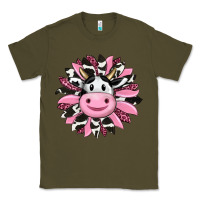 Army Green pink leopard sunflower cow Classic Tee - RanaPortraitStore