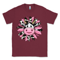Burgundy pink leopard sunflower cow Classic Tee - RanaPortraitStore