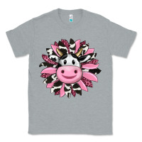 Heather Grey pink leopard sunflower cow Classic Tee - RanaPortraitStore