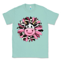 Seafoam pink leopard sunflower cow Classic Tee - RanaPortraitStore