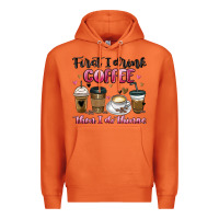 Carrot first i drink coffee then i do things Premium Hoodie - MaliasSmallBusiness