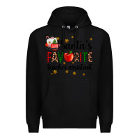 Black santa's favorite teacher assistant Premium Hoodie - AdoDesignShop