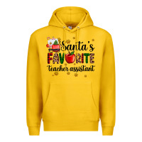 Lemon santa's favorite teacher assistant Premium Hoodie - AdoDesignShop