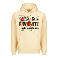 Pina Colada santa's favorite teacher assistant Premium Hoodie - AdoDesignShop