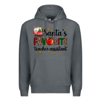 Rock santa's favorite teacher assistant Premium Hoodie - AdoDesignShop