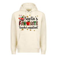 Tofu santa's favorite teacher assistant Premium Hoodie - AdoDesignShop