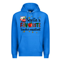 True Royal santa's favorite teacher assistant Premium Hoodie - AdoDesignShop