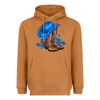 Meerkat valentines day blue boots cowgirl hat and roses Heavyweight Hoodie - AdoDesignShop