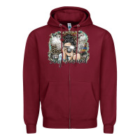 Burgundy stay focused Zipper Hoodie - SublimationCraftShop