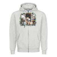 Dove Grey stay focused Zipper Hoodie - SublimationCraftShop