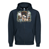 Navy stay focused Zipper Hoodie - SublimationCraftShop