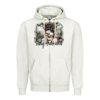 Oatmeal Heather stay focused Zipper Hoodie - SublimationCraftShop